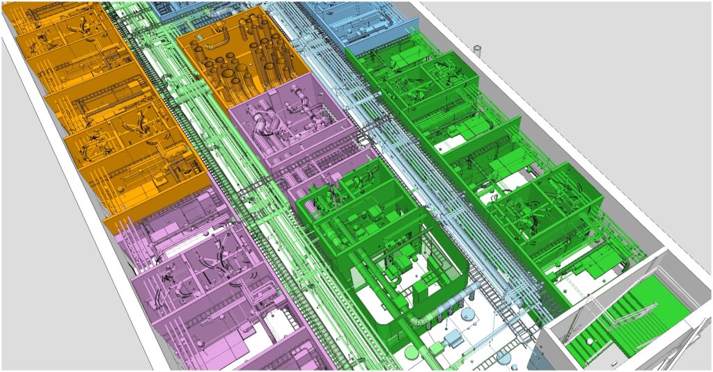 All ifc models split in takt areas