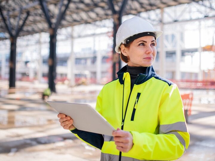 woman construction